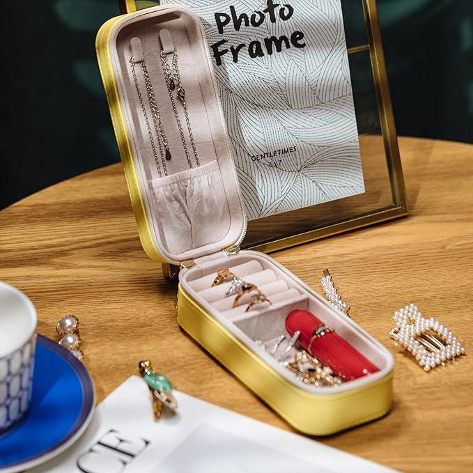 Only-Bags.Store Travel Jewelry Box, Portable Jewelry Case, PU Jewelry Box, Small Jewelry Container, Jewelry Boxes