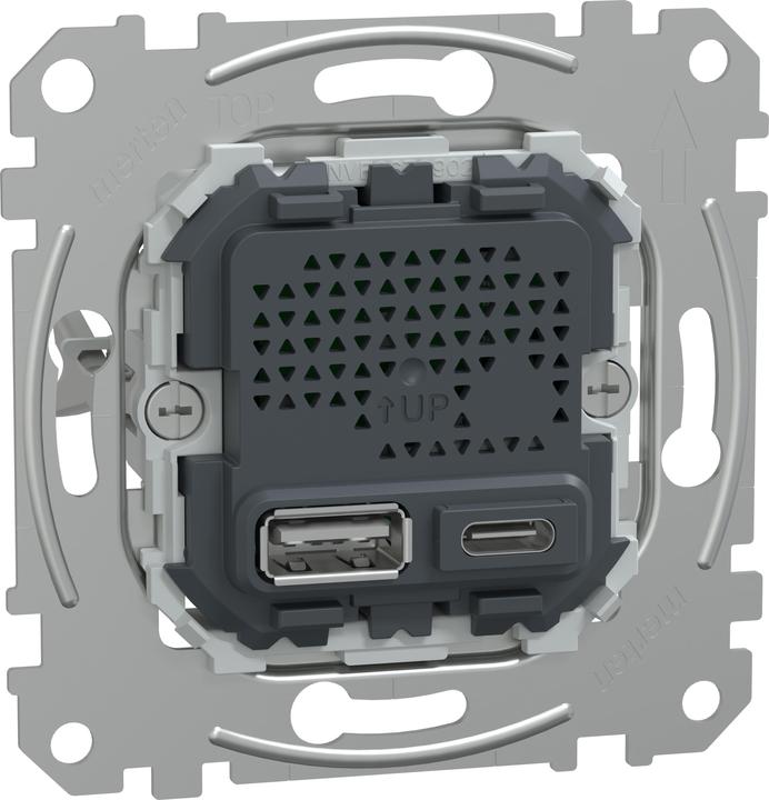 Actual product image Merten USB charging station insert (21 W)