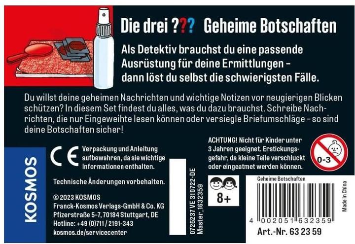 Produktbild Kosmos Die drei??? Geheime Botschaften