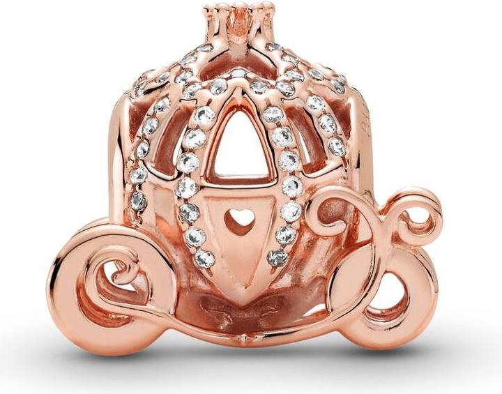 Immagine prodotto Pandora Disney Rose Cenerentola Charm a forma di zucca (placcato oro rosa, Metallo)
