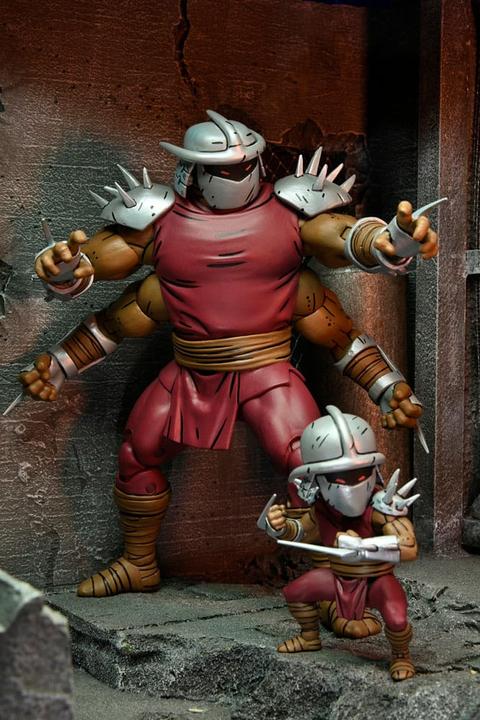 Produktbild Neca Tortues Ninja (Mirage Comics) figurine Shredder Clone & Mini Shredder (Deluxe) 18 cm
