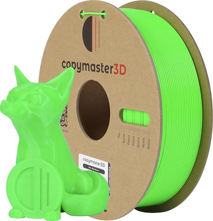 Produktbild Copymaster3D PLA Filament for 3D Printer, 1.75 mm, Neon Green (PLA, 1.75 mm, 1000 g, Grün)