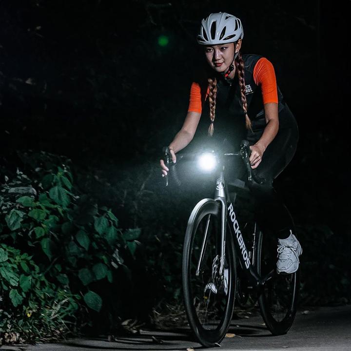 Actual product image Rockbros RHL1550 front bicycle light 5000mAh 1500lm IPX6 - black