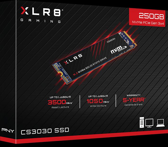 Immagine prodotto PNY XLR8 CS3030 (250 GB, M.2 2280)