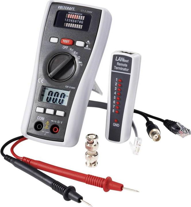 Immagine prodotto Voltcraft Multimetro con tester per cavi (CAT III 500V)