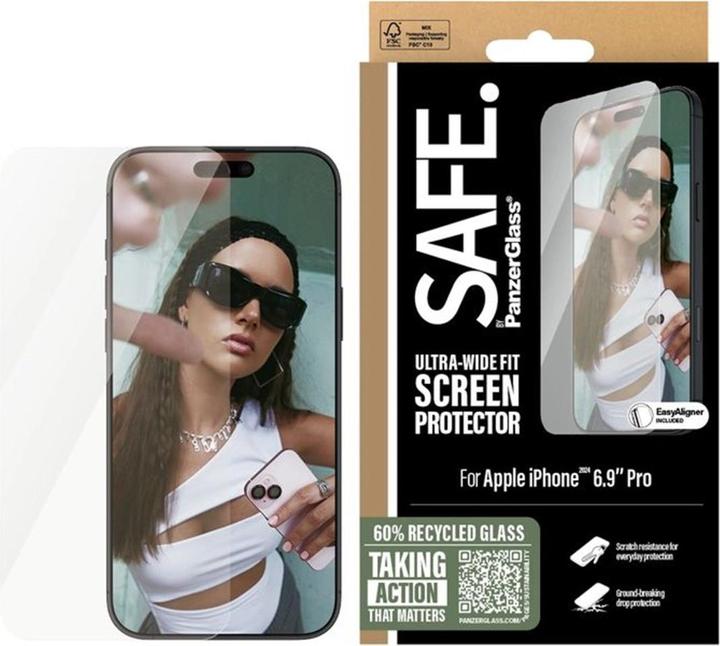 PanzerGlass Safe. (1 Stück, Apple iPhone 16 Pro Max)