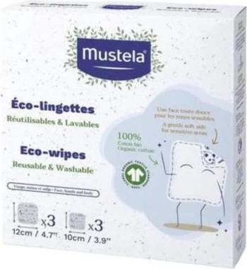 Produktbild Mustela 6er-Set Waschbarer Tücher - Weiss und Blau (Körperlotion)