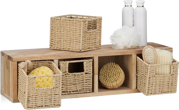 Immagine prodotto Relaxdays Scaffale a muro (31 x 18 x 16 cm)