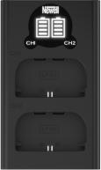 Actual product image Newell DL-USB-C dual-channel charger and LP-E6N battery set for Canon (Camera battery charger)
