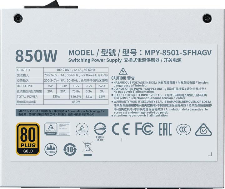 Image du produit Cooler Master V850 SFX Gold (850 W)