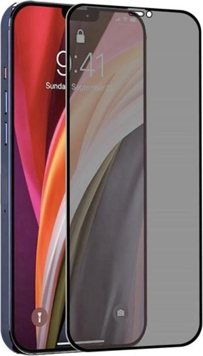 Produktbild Muvit Tiger Glass Plus Confidentiel Antibacterien: Iphone 12/12 Pro (1 Stück, Realme 12 Pro+, Apple iPhone 12)