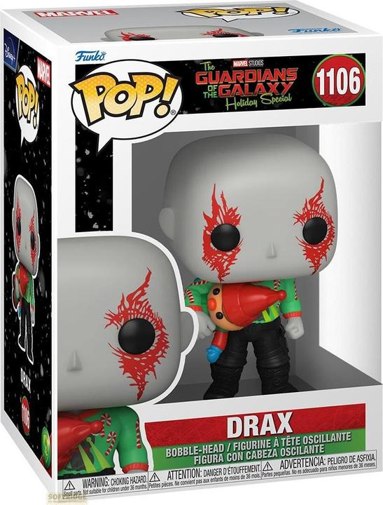 Actual product image Funko Pop! Guardiani della Galassia Holiday Drax (1106)