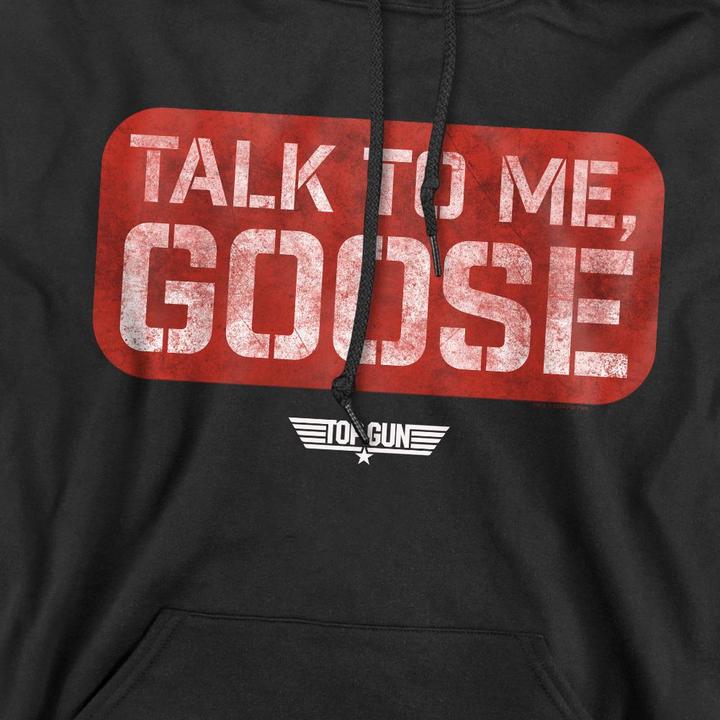 Immagine prodotto Top Gun Talk To Me Goose Felpa con Cappuccio Timbro Uomo (L)