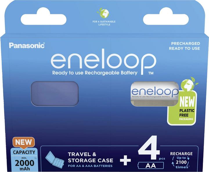 Produktbild Panasonic eneloop & Box (4 Stk., AA, 1900 mAh)