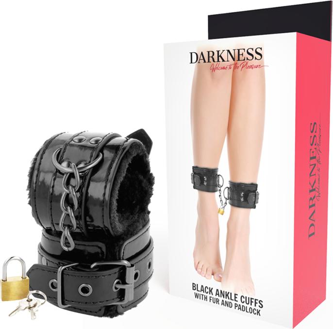 Image du produit Darkness Menottes de cheville doublées avec serrure