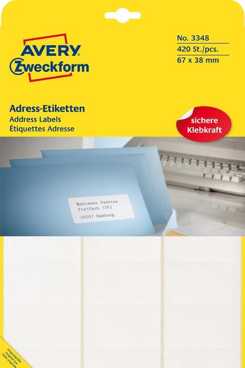 Actual product image Avery Address labels