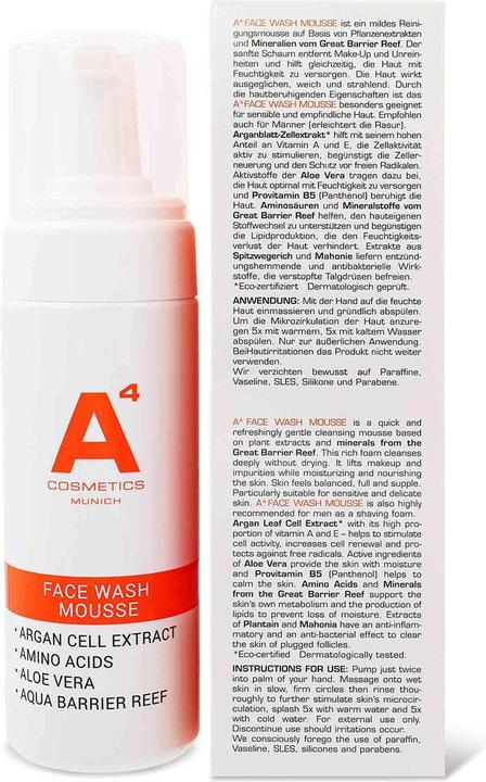 Image du produit A4 Health and Beauty Face Wash Mousse (Mousse, 150 ml)