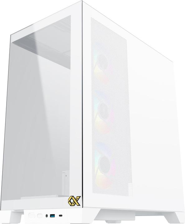 Actual product image Xigmatek Boitier Moyen Tour ATX Endorphin Ultra RGB avec panneaux vitrés (Blanc) (mATX, Mini-ITX, ATX)