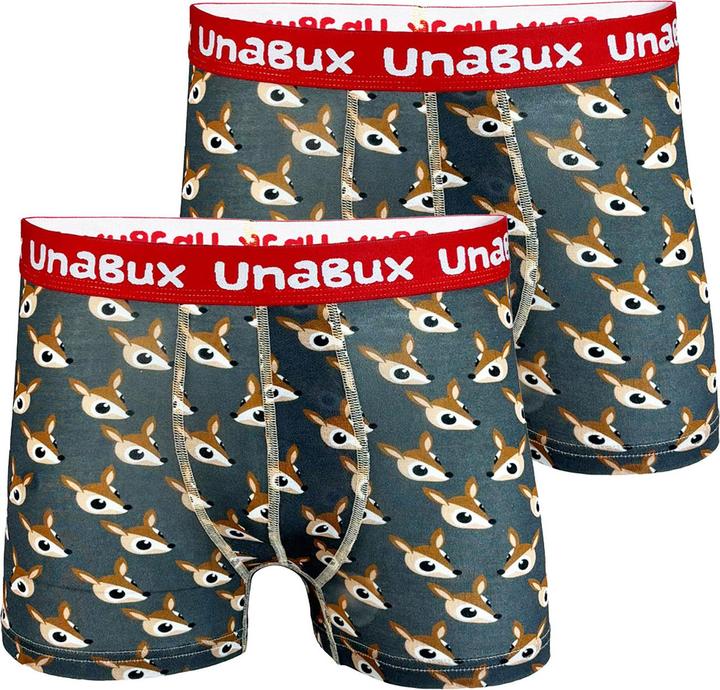 Immagine prodotto Unabux Boxer BLACK WHITE RABBIT (M, Confezione da 2)