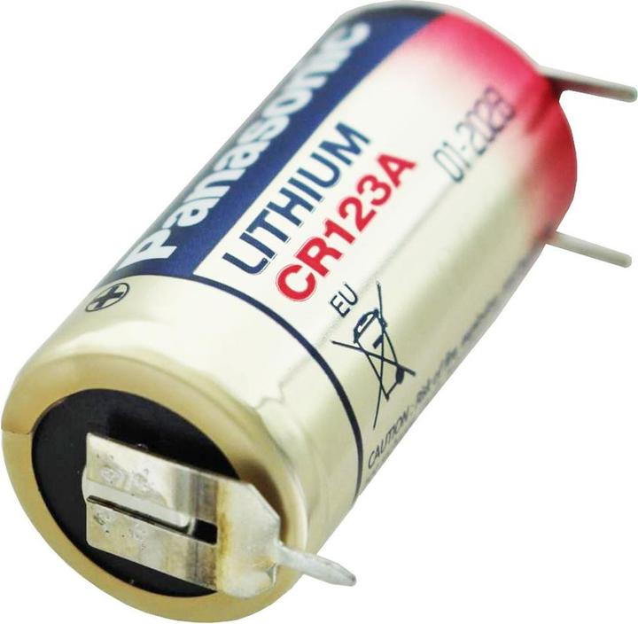 Actual product image AccuCell Batterie CR123A 3er Printanschluss 1er Print + / 2er Print - Kontakten (1 pcs., CR123A, 14500 mAh)