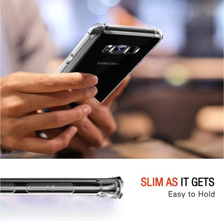 Actual product image Screenguard Samsung Galaxy S8 Case Crystal Soft Airbag Bumper (Samsung Galaxy S8)