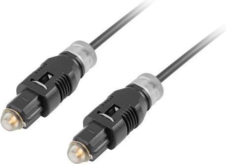 Lanberg CA-TOSL-10CC-0020-BK Glasfaserkabel TOSLINK (2 m, TOSLINK)