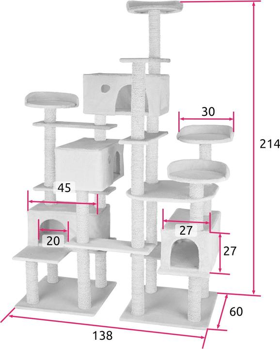 Produktbild tectake Entissar (214 cm, Grau)