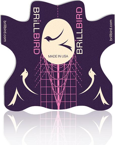 BrillBird Doppelflügel-Schablone “Extra” – 30 Stk. (Nagellacktrockner)