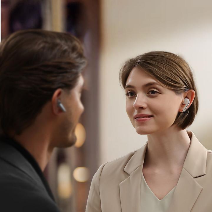 Produktbild Joyroom Funpods JR-FN1 wireless in-ear TWS Bluetooth 5.4 ANC ENC headphones - white (ANC, 35 h, Kabellos)