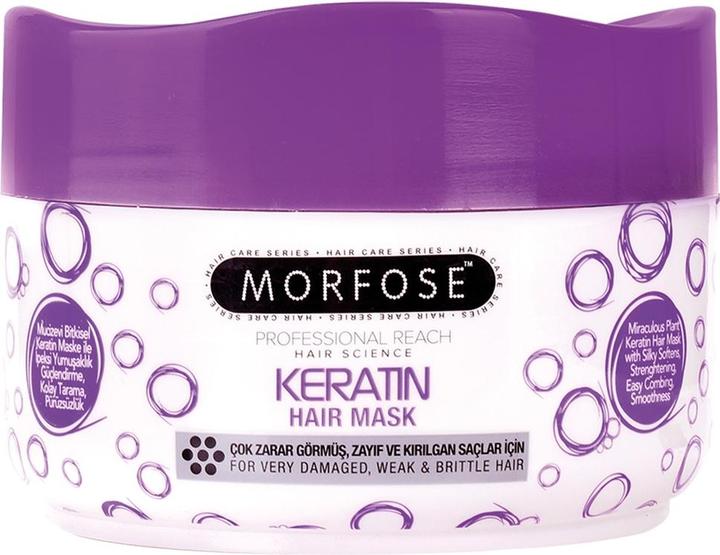 Actual product image Morfose Professional Reach Keratin Hair Mask maska keratynowa dla bardzo zniszczonych słabych (500 ml)