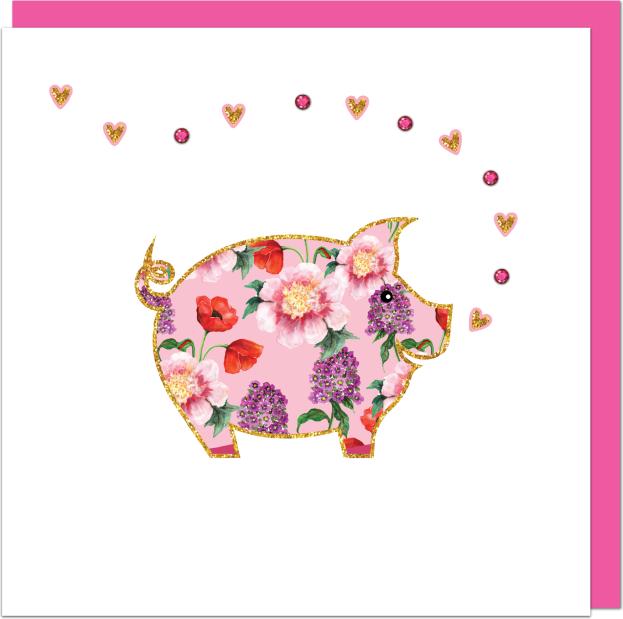 Actual product image Hervorragend Greeting card lucky pig - fromJUDE (1 pcs.)