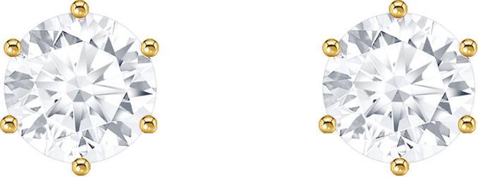 Produktbild Thomas Sabo Ohrstecker mit weissem Stein im Brillantschliff (925er Silber, 750 Gelbgold Vergoldung)