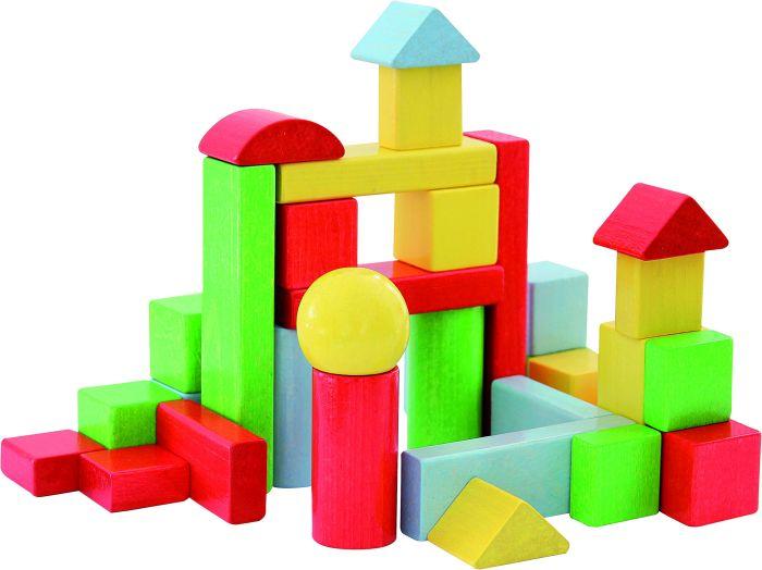 Produktbild Spielmaus Holz Bausteine in Trommel