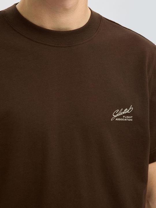 Actual product image Selected Homme Regular Fit Print T-Shirt mit Rundhalsausschnitt (XL)