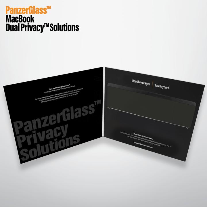 Immagine prodotto PanzerGlass Pellicola protettiva per MacBook Pro + DualPrivacy magnetico (15.40", 16 : 10)