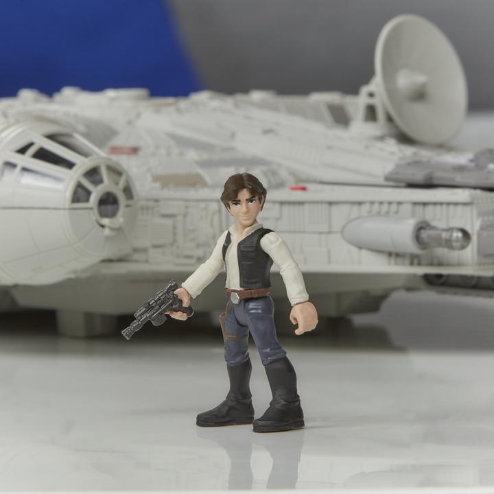Actual product image Hasbro Star Wars Mission Fleet Han Solo Millennium Falcon