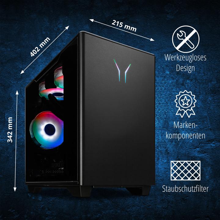 Produktbild Erazer Bandit P20 MD35460 Core Ultra 7 265F 32GB/1TB SSD RTX5060Ti Win 11 (Intel Core Ultra 7 265F, 32 GB, 1000 GB, GeForce RTX 5060 Ti)