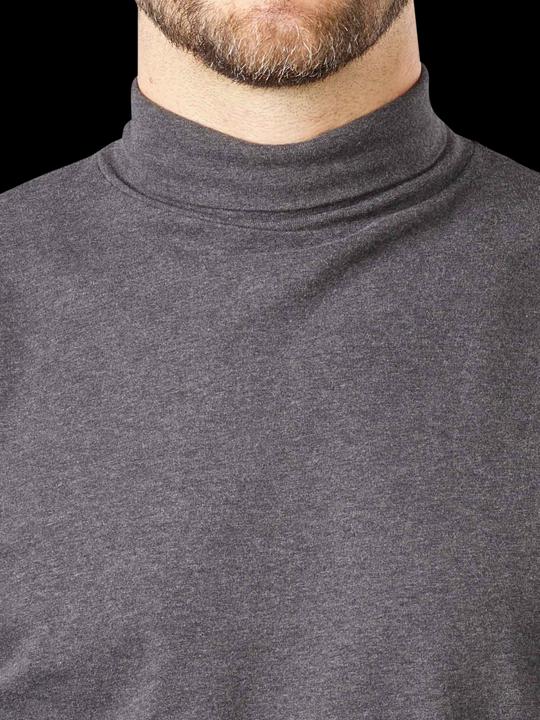 Actual product image Drykorn Long Sleeve Emanuel T-Shirt Stand-Up Collar Grey (S)