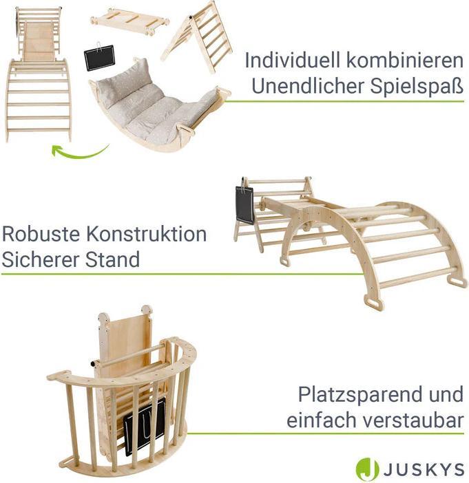 Immagine prodotto Juskys Kletterdreieck Movario Indoor-Klettergerüst