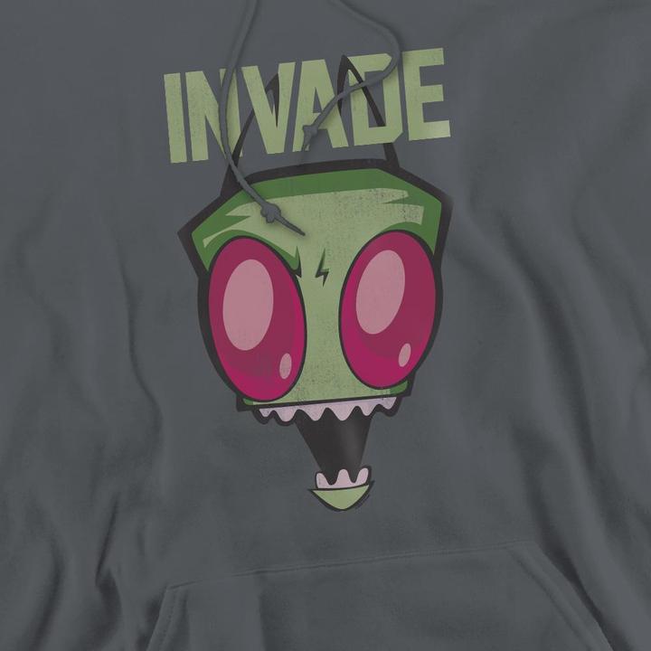 Immagine prodotto Invader Zim Invade Felpa con Cappuccio Uomo (L)