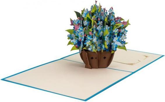 Image du produit Hervorragend Carte 3D pop-up myosotis bleu (1 pcs)