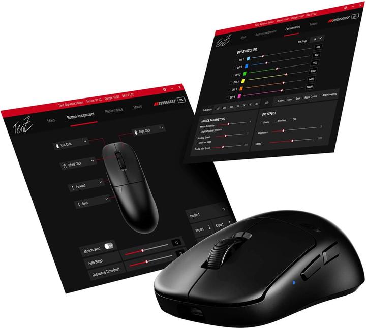 Immagine prodotto BenQ TenZ Signature Edition Mouse (Senza fili, Cablato)