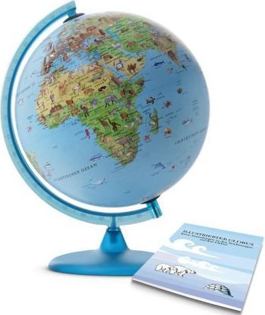 Actual product image Tecnodidattica Mappamondo Safari - 25Cm - Base Azzurra (25 cm)