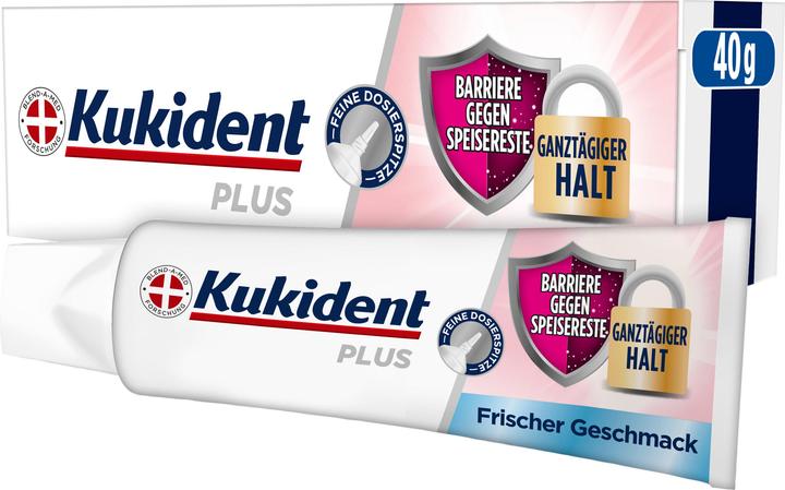 Immagine prodotto Kukident Plus Barriere gegen Speisereste-Frischer Geschmack 40G Haftcreme