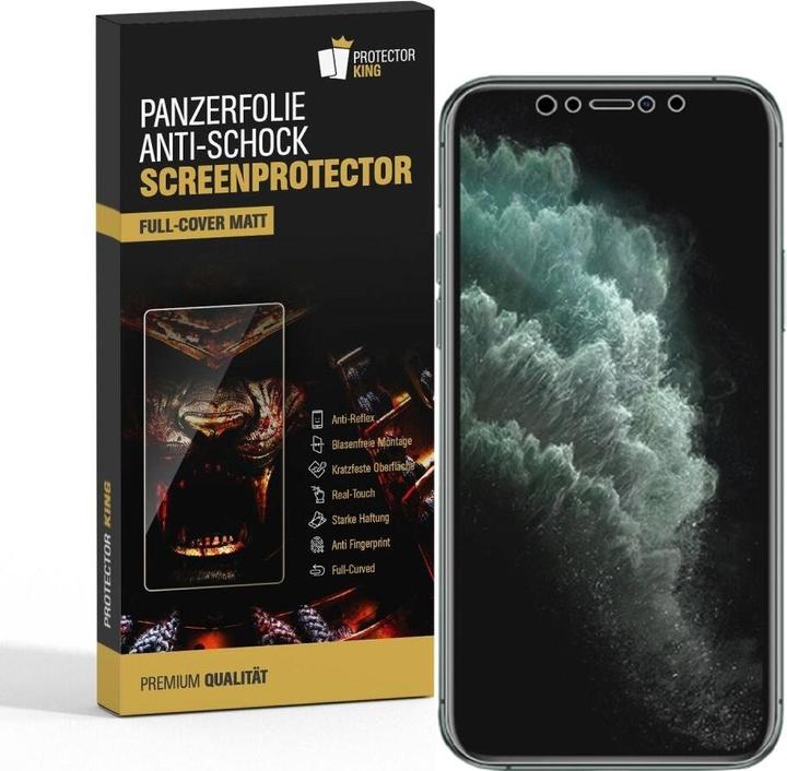 Actual product image Protectorking 1x Displayschutz Full Cover matt entspiegelt (1 Piece, Apple iPhone X)
