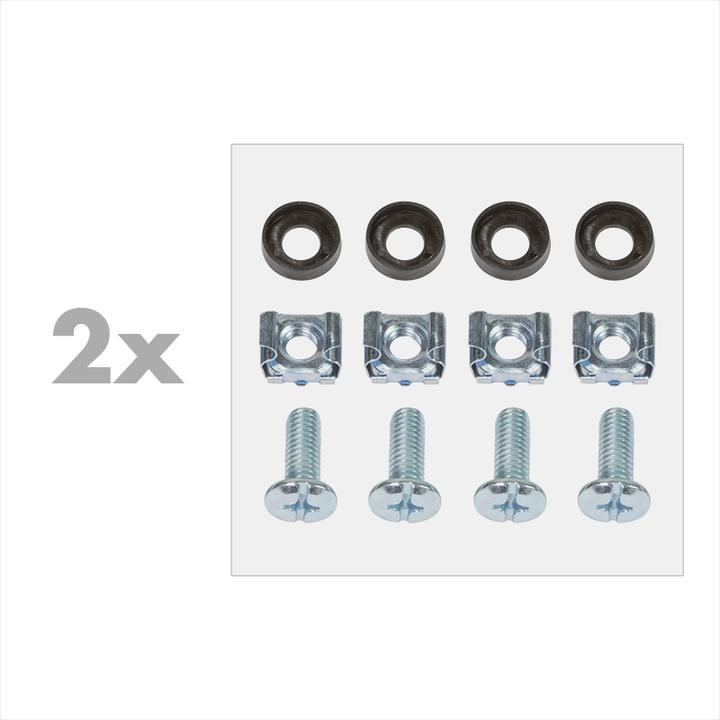Image du produit LogiLink W02B40B Support mural 48,30 cm (19") 2 U, noir
