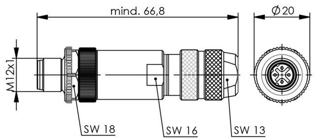 Produktbild Telegärtner STX M12x1