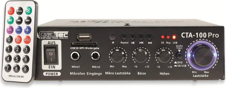 Produktbild Chilitec Mini-HiFi-Verstärker CTA-100 pro, USB, Fernbedienung, Bluetooth