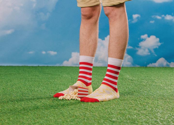 Actual product image Eat My Socks Socks, Pop Corn (Single pack, One size)