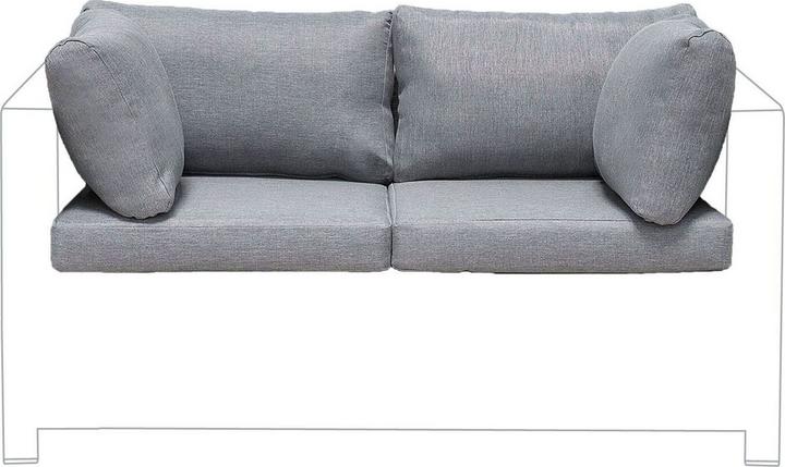 Produktbild Beliani Set Kissenbezüge für Lounge Set MILANO grau (50 x 50 cm)